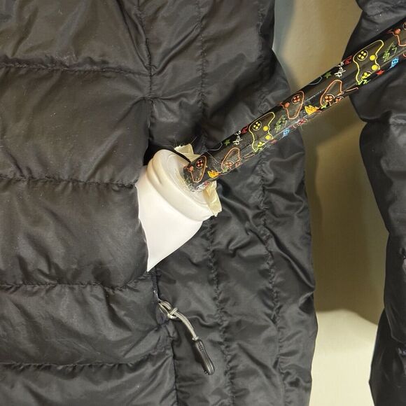 Heatkeeper black puffer packable zip front detachable hooded Parka Size XL - Picture 5 of 10